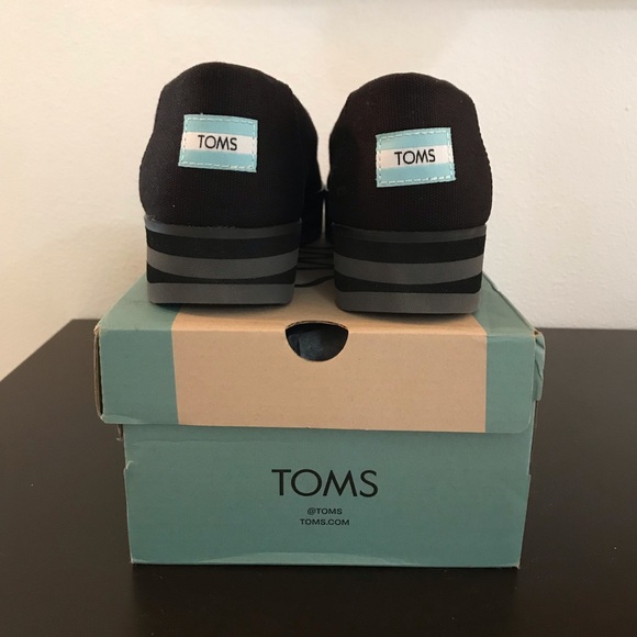 TOMS NWB🌀 Alpargata canvas platform flats - Picture 6 of 12